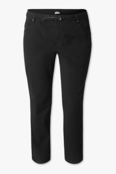 Donna - Pantaloni con cintura - nero