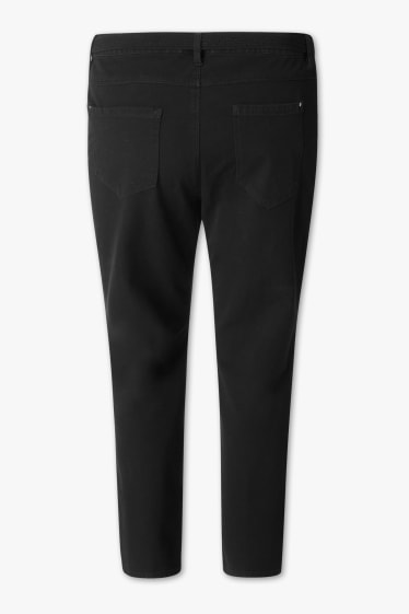 Femmes - Pantalon avec ceinture - noir