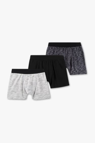 Children - Boxer shorts - 3 pair pack - white-melange