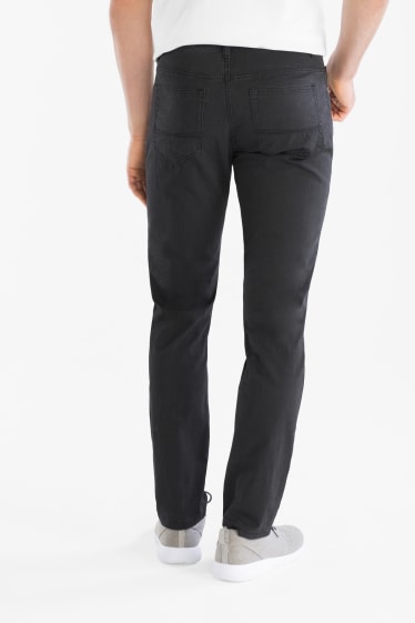 Men - Trousers - regular fit - black-melange