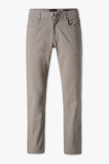 Hommes - Pantalon - Regular Fit - gris clair chiné
