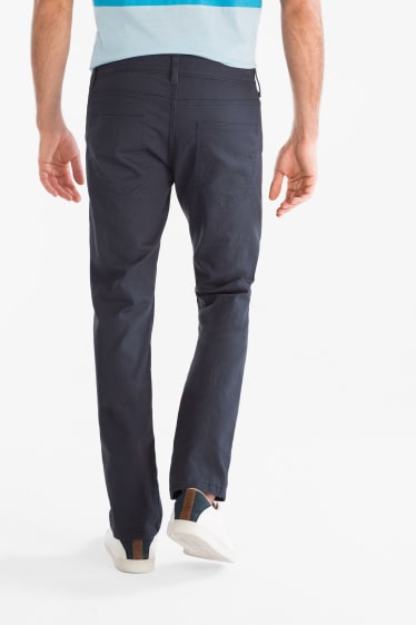 Men - Trousers - slim fit - dark blue