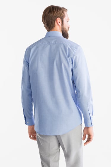 Hombre - Camisa - regular fit - kent - de planchado fácil - azul claro