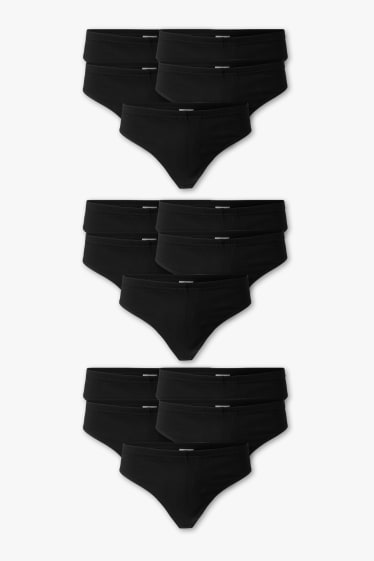 Men - Multipack of 15 - briefs - black