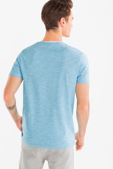 Heren - T-shirt - Regular Fit - lichtturquoise