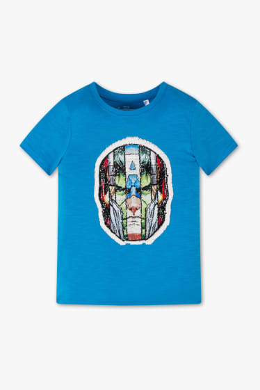 Kinderen - Marvel - T-shirt - blauw-mix