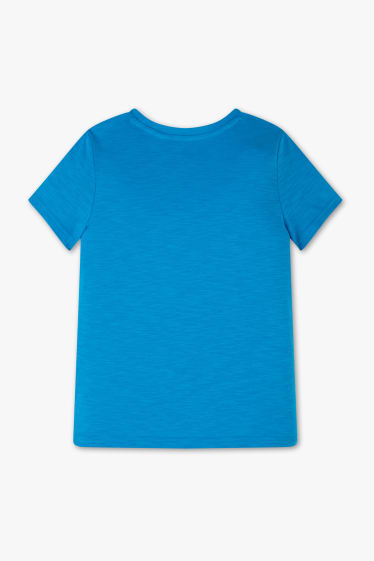 Kinder - Marvel - Kurzarmshirt - blau-melange