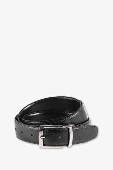 Hommes - Ceinture en cuir - noir