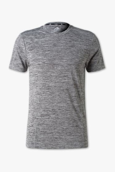 Heren - Sport-T-shirt - grijs / zwart