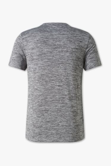 Hombre - Camiseta deportiva - gris / negro