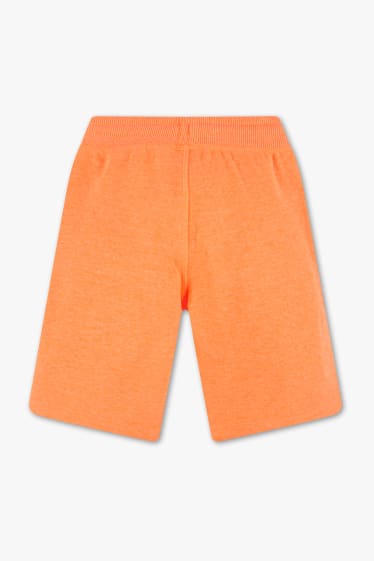 Niños - Shorts de felpa - naranja fosforito
