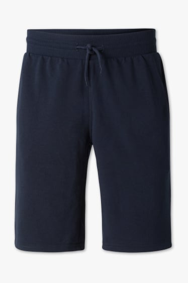 Hombre - Shorts de felpa básicos - azul oscuro