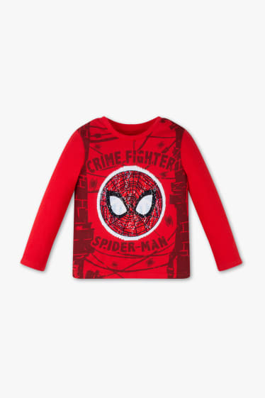 Dzieci - Bluzka z długim rękawem - Spider-Man - czerwony