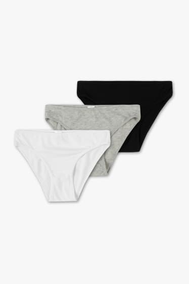 Bambine - Confezione da 3 - slip - bianco