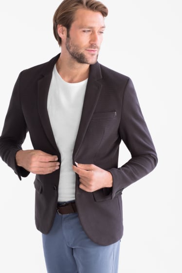 Men - Tailored jacket - slim fit - gray
