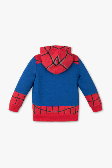 Enfants - Spider-Man - veste en sweat - rouge / bleu