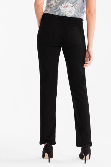 Dames - Straight jeans - zwart