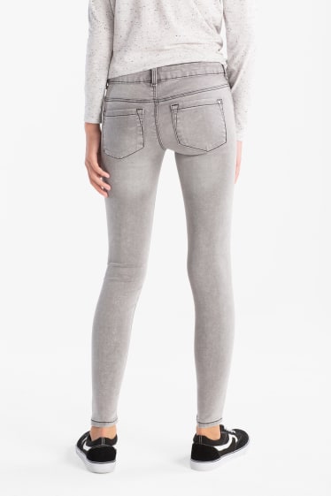 Niños - Super skinny jeans - vaqueros - gris claro