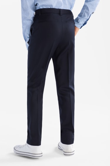 Children - Cloth trousers - tailored fit - wool blend - dark blue