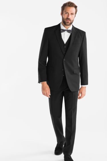 Hommes - Costume - regular fit - 4 pièces - noir