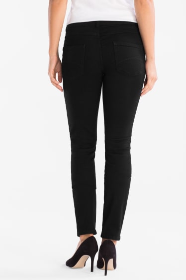 Damen - Skinny Jeans - schwarz