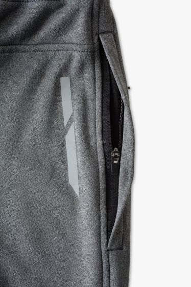 Mężczyźni - Funkcyjne spodnie dresowe - jasnoszary-melanż