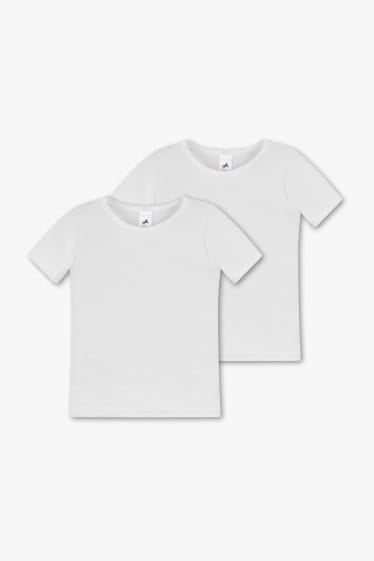 Dzieci - Koszulka z krótkim rękawem - 2 szt. - biały