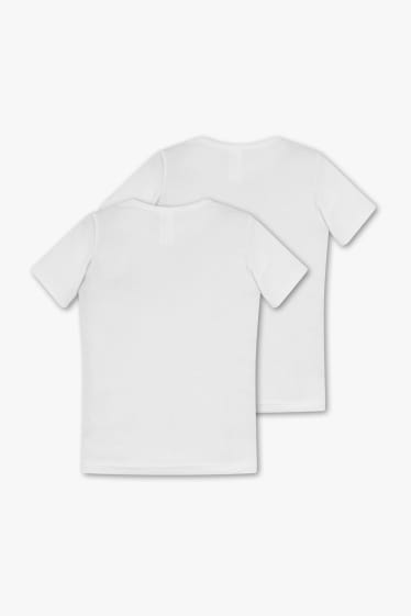 Niños - Camiseta de manga corta  - Pack de 2 - blanco
