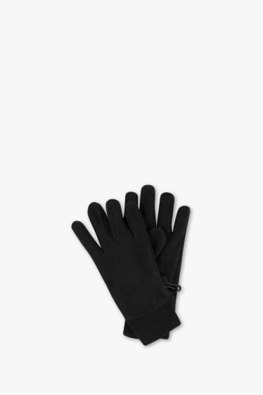 Children - Fleece gloves - black
