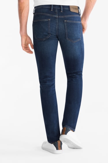 Mężczyźni - Slim jeans - dżinsy w dresowym stylu - dżins-niebieski
