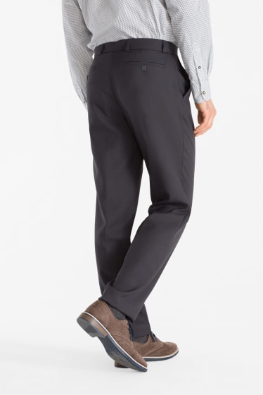 Mężczyźni - Spodnie biznesowe - Regular Fit - ciemnoszary