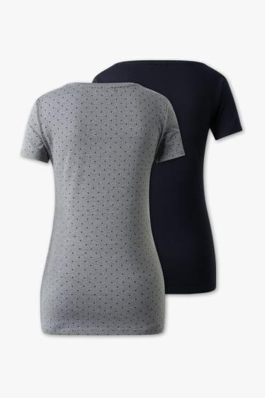 Donna - T-shirt premaman - pack da 4 - grigio chiaro melange