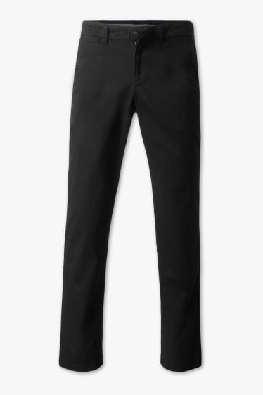 Heren - Chino - Slim Fit - zwart