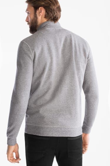 Hommes - Veste en sweat - gris chiné