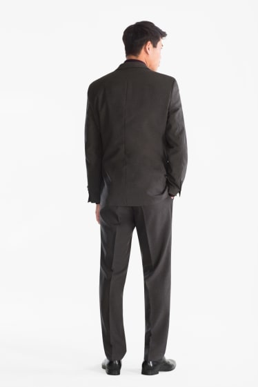 Men - Suit - regular fit - 4 piece - dark gray