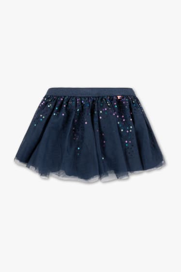 Children - Skirt - shiny - dark blue