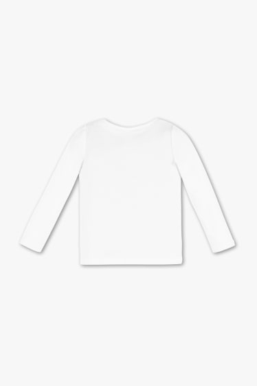 Children Girls - Long sleeve T-shirt  - shiny - cremewhite