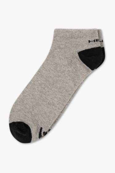 Men - Trainer socks - 4 pairs - light gray-melange