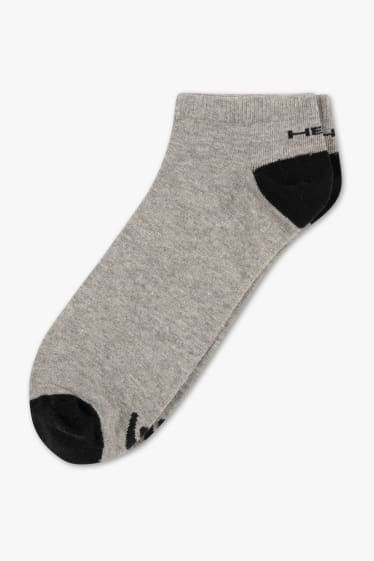 Herren - Sneakersocken - 4 Paar - hellgrau-melange