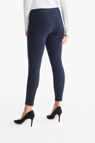 Women - Basic leggings - dark blue