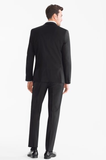 Herren - Anzug - Slim Fit - 4 teilig - schwarz