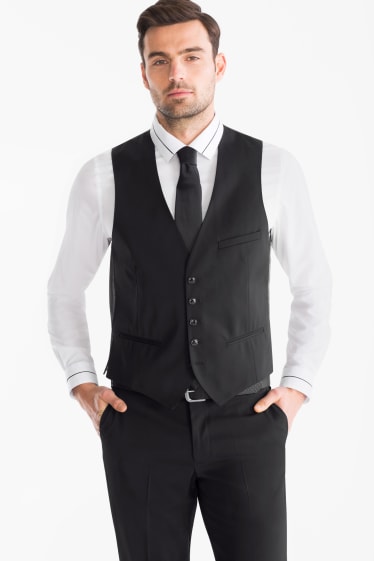 Hombre - Traje - Slim Fit - 4 piezas - negro