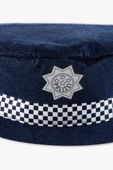 Children - Police hat - dark blue / white