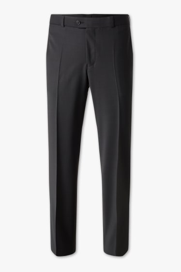 Men - Suit trousers - regular fit - dark gray