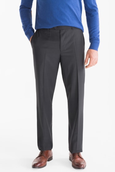 Uomo - Pantaloni coordinabili - Regular Fit - grigio scuro