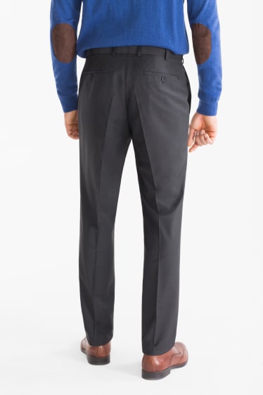 Men - Suit trousers - regular fit - dark gray