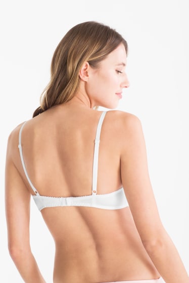 Women - Underwire bra - FULL COVERAGE - padded - white