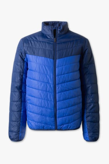 Herren - Steppjacke - blau / dunkelblau