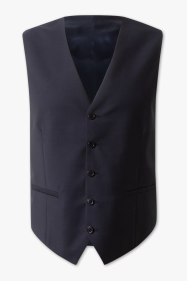 Men - Business waistcoat - regular fit - dark blue
