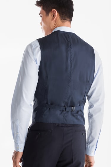 Men - Business waistcoat - regular fit - dark blue